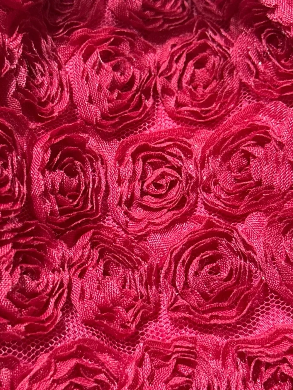 White Lace & Hot Pink Rosette Toddler Dress - 2T